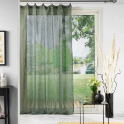 maxibazar Panneau A Anneaux 140X240Cm Tisse Linka Kaki