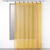 maxibazar Panneau A Anneaux 140X280Cm Voile Tisse Linka Jaune