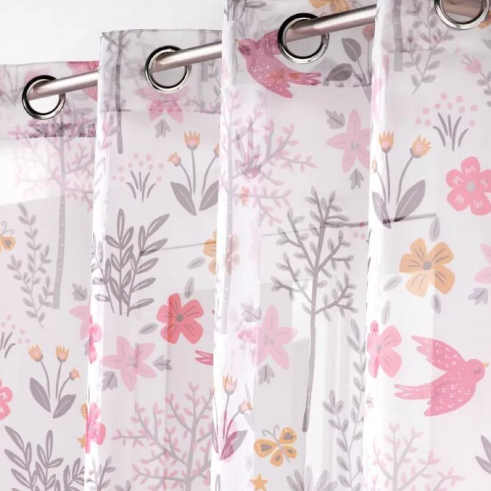 maxibazar Panneau A Oeillets 140 X 240 Cm Imprime Fee Des Bois Blanc