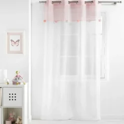 maxibazar Panneau A Oeillets 140 X 240 Cm Sable Pompons Elfika