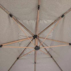 Parasol Decentre Soly 3X4M Honey Noisette