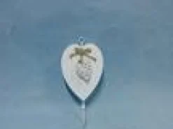 maxibazar Patere Coeur Blanc Rattan Et Corde