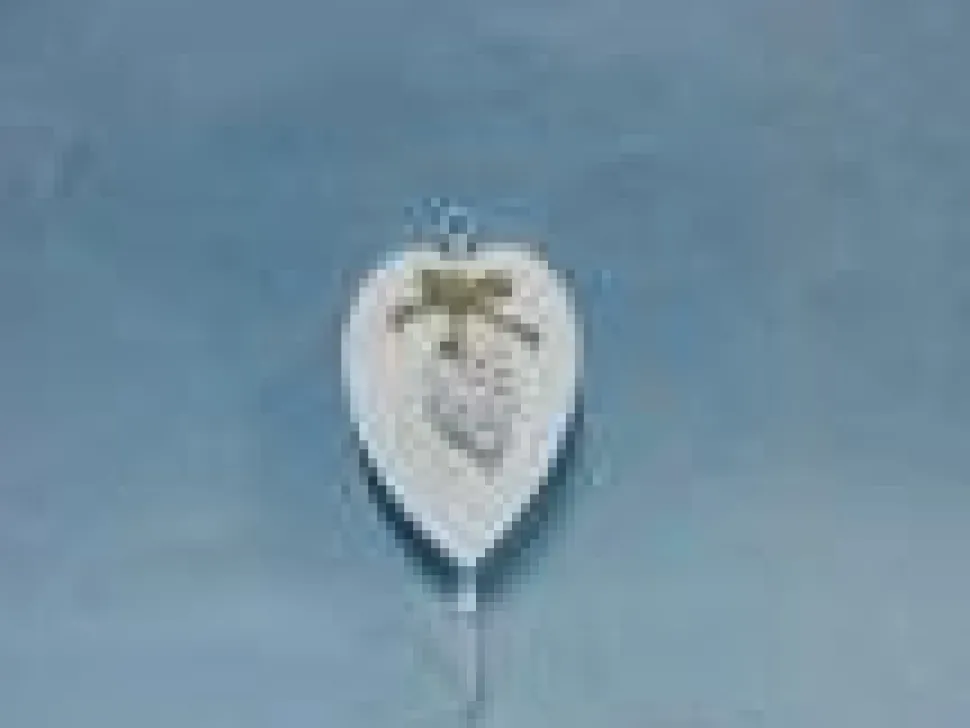 maxibazar Patere Coeur Blanc Rattan Et Corde