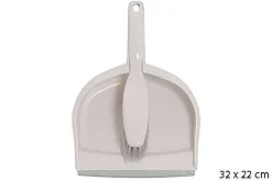 Pelle Et Balayette Caoutchouc Taupe