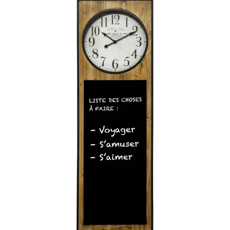 Atmosphera Pendule Ardoise Flower D.115X37Cm