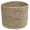 maxibazar Petit Paniers Jute Blanc D.11.5X10Cm