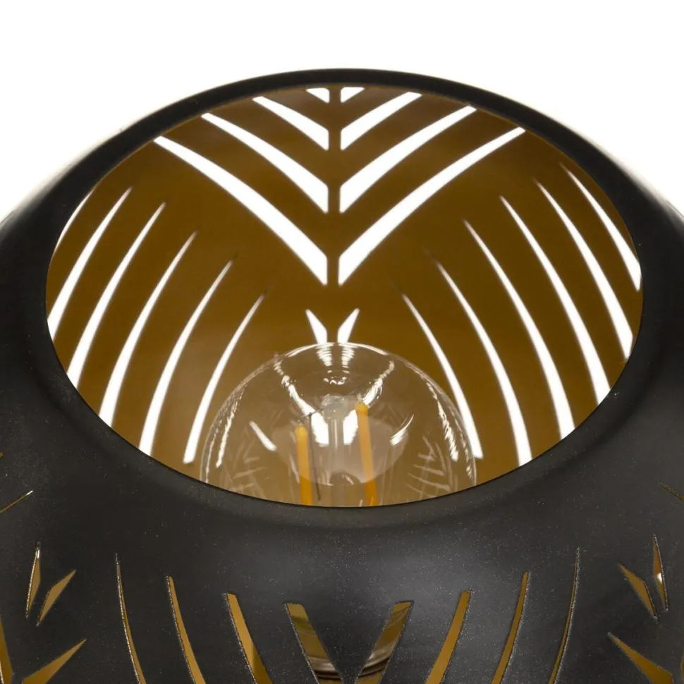 maxibazar Photophore Boule Led Base Bois