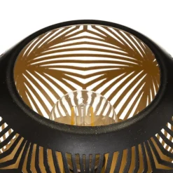 maxibazar Photophore Boule Led Base Bois