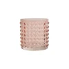 maxibazar Photophore Bulle Verre Teinte 7X7.7Cm Blush