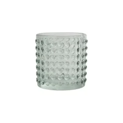 maxibazar Photophore Bulle Verre Teinte 7X7.7Cm Celadon