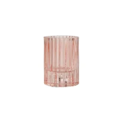 maxibazar Photophore Reversible Verre Teinte 5.5X7.5Cm Blush
