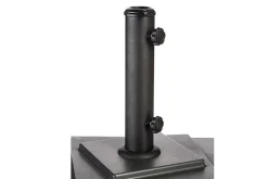 Pied Parasol Carre 15Kg Roues Noir