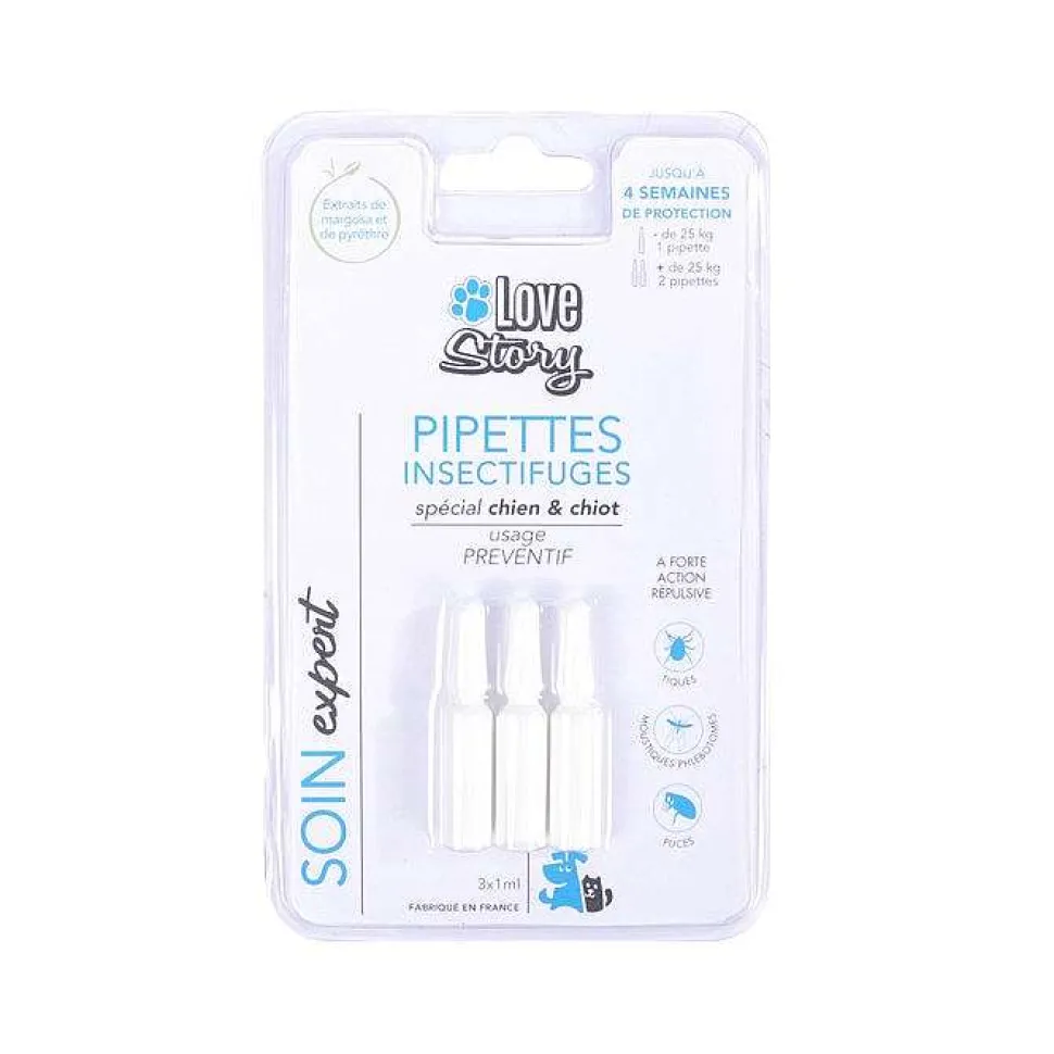 Pipettes Insectifuges Preventif Chien Chiot 3X1Ml