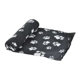 Plaid Chien 100X70Cm Design Pattou Noir