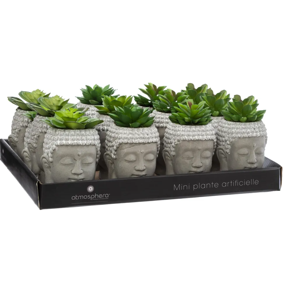 Atmosphera Plante Artificielle Bouddha Ciment