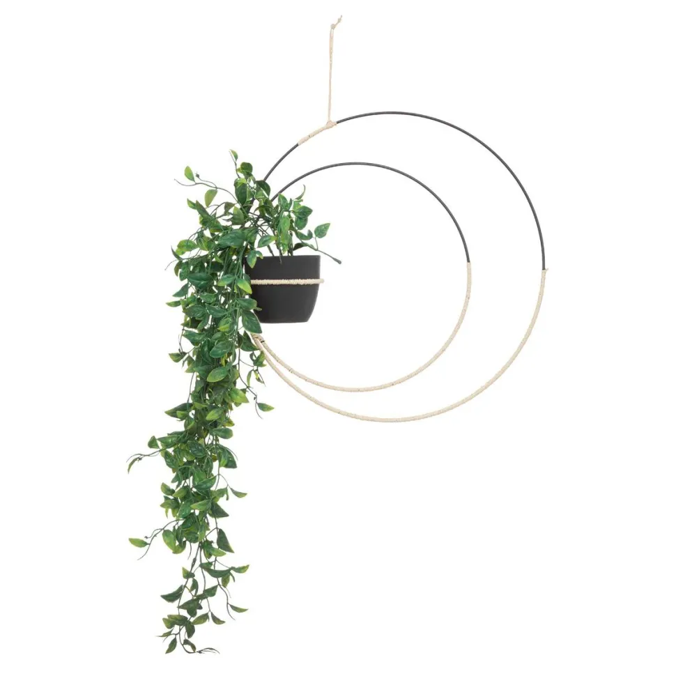 maxibazar Plante Suspension Metal Cosy D.60X39Cm