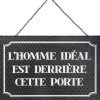 Atmosphera Plaque Metal Chic 28X18Cm