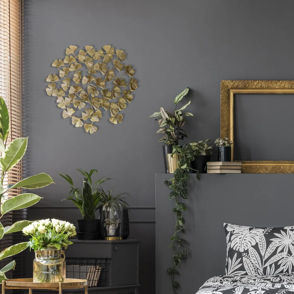 maxibazar Plaque Murale Doree