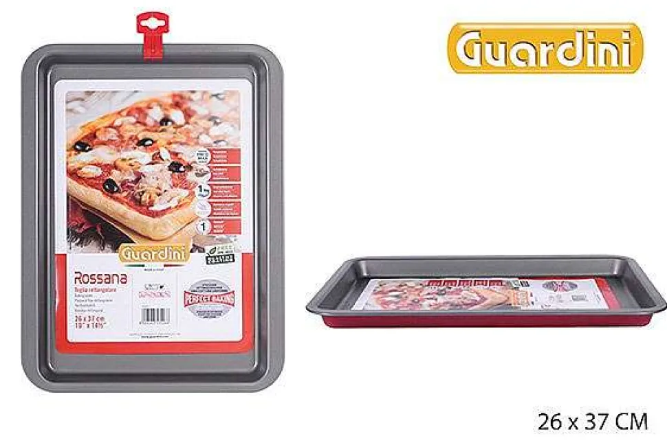 Plaque Pizza 26X37Cm Acier Rossana