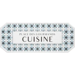 Atmosphera Plaque Porte Metal Carreaux