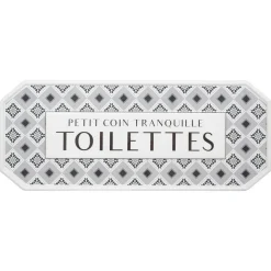 Atmosphera Plaque Porte Metal Carreaux