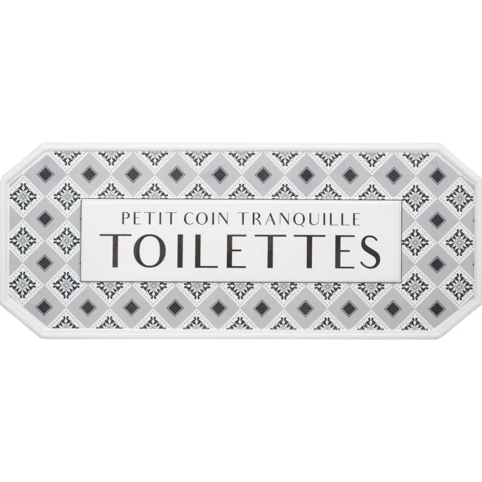 Atmosphera Plaque Porte Metal Carreaux