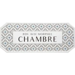 Atmosphera Plaque Porte Metal Carreaux