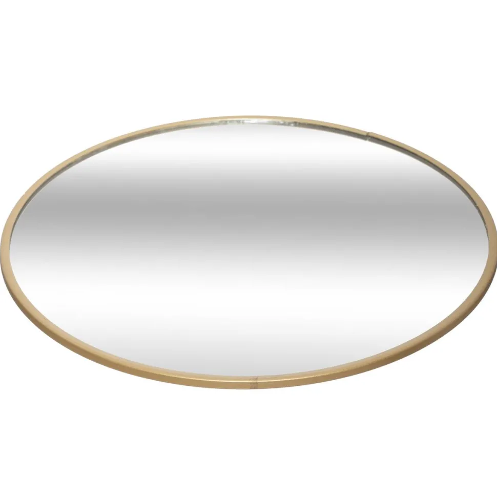 maxibazar Plateau Bougie Verre Miroir D.20Cm