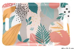 Plateau Melamine Abstrait 46X31.5Cm