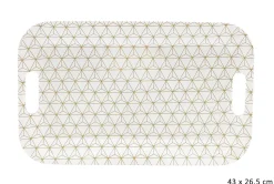 Plateau Melamine Geo 43X26.5Cm