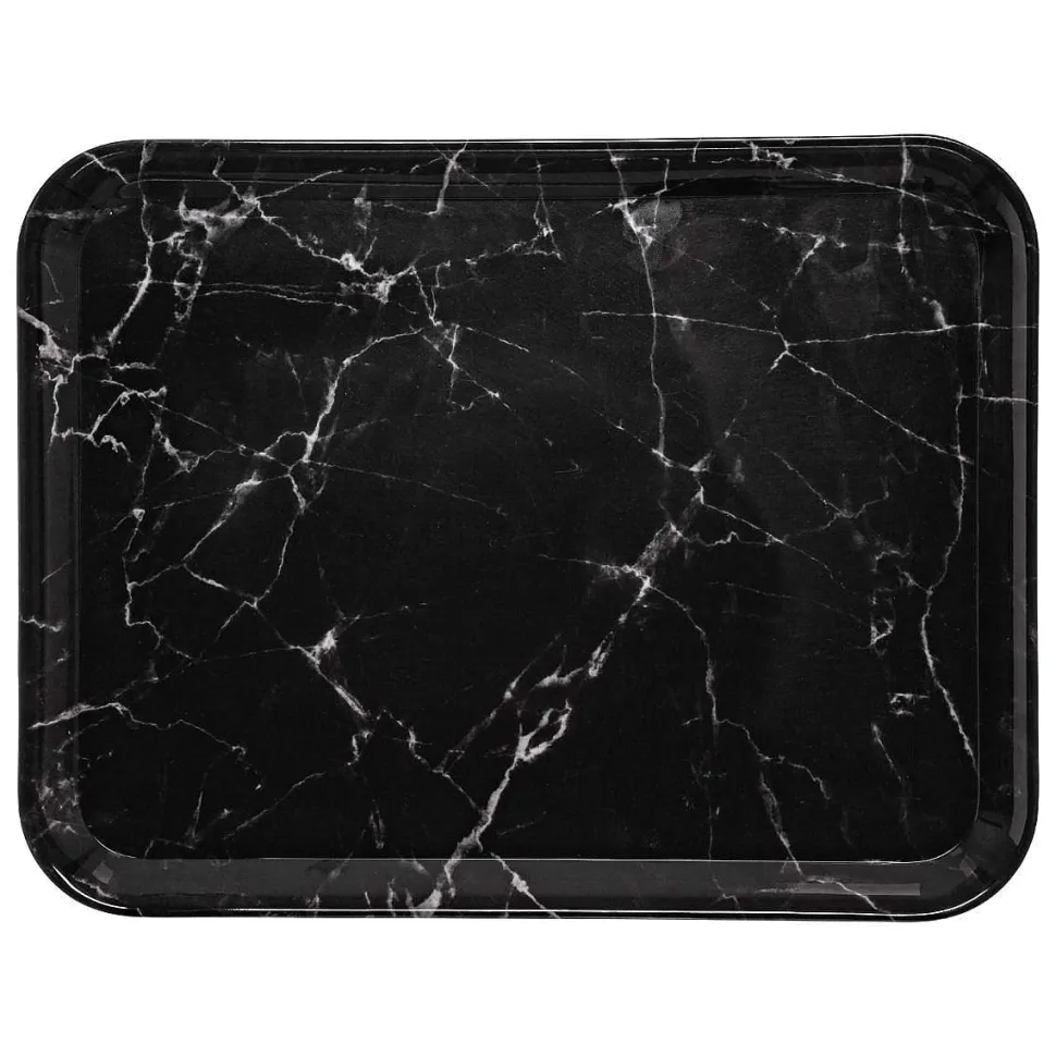 Plateau 33X43Cm Marbre Noir
