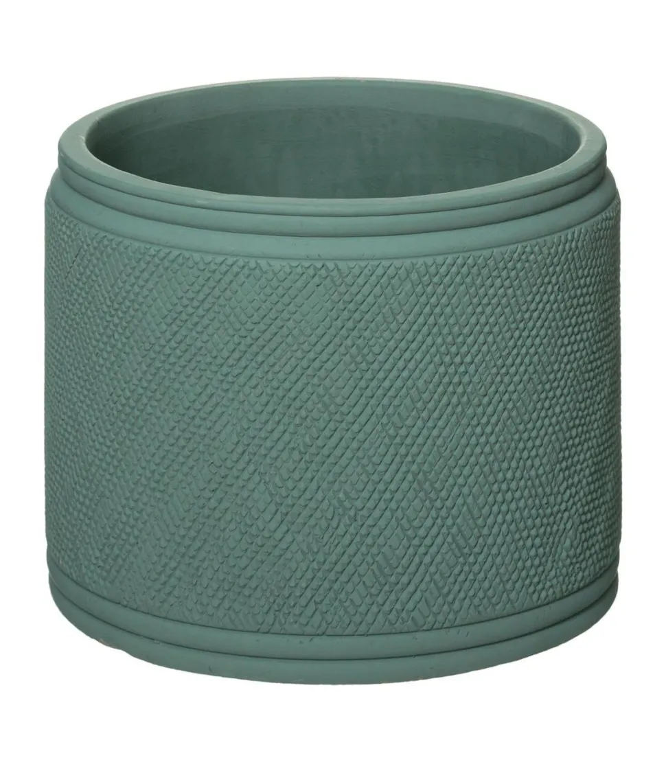 maxibazar Pot Ciment Celadon House D.30X28Cm