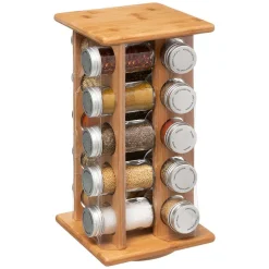 Pot Epice X20 Pièces Bambou Epices Incluses