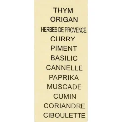 Pot Epice X12 Pièces Et Support Bois