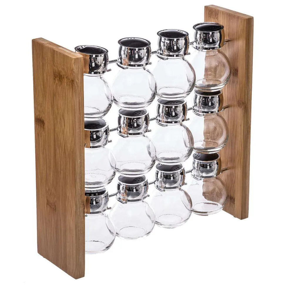 Pot Epicesx12 Support Bambou