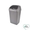 Poubelle A Bascule 18L D.28X22.5X48.5Cm Gris