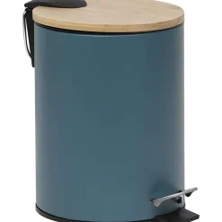 Poubelle Metal Frein De Chute 2.5L Vert Imperial Bambou