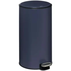 Poubelle Metal 30L Bleu Delta