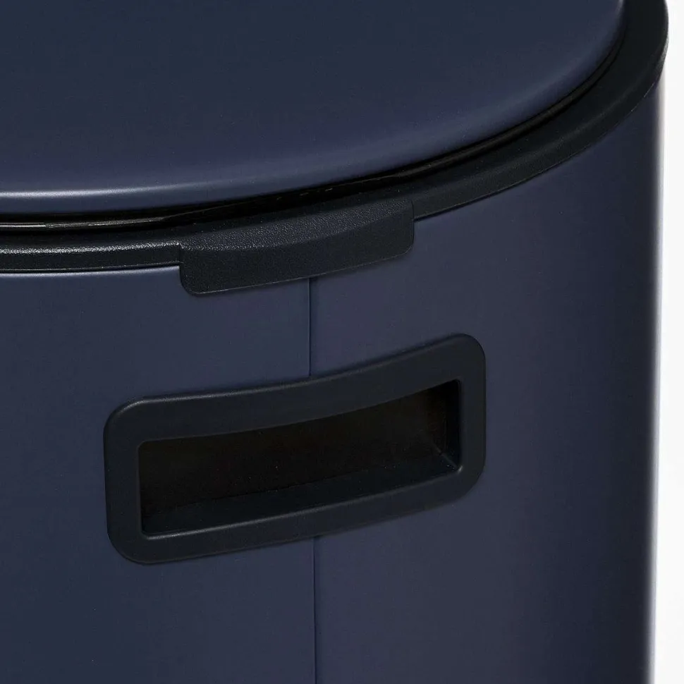 Poubelle Metal 30L Bleu Delta