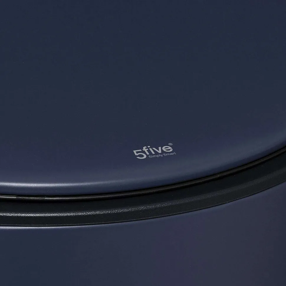 Poubelle Metal 30L Bleu Delta