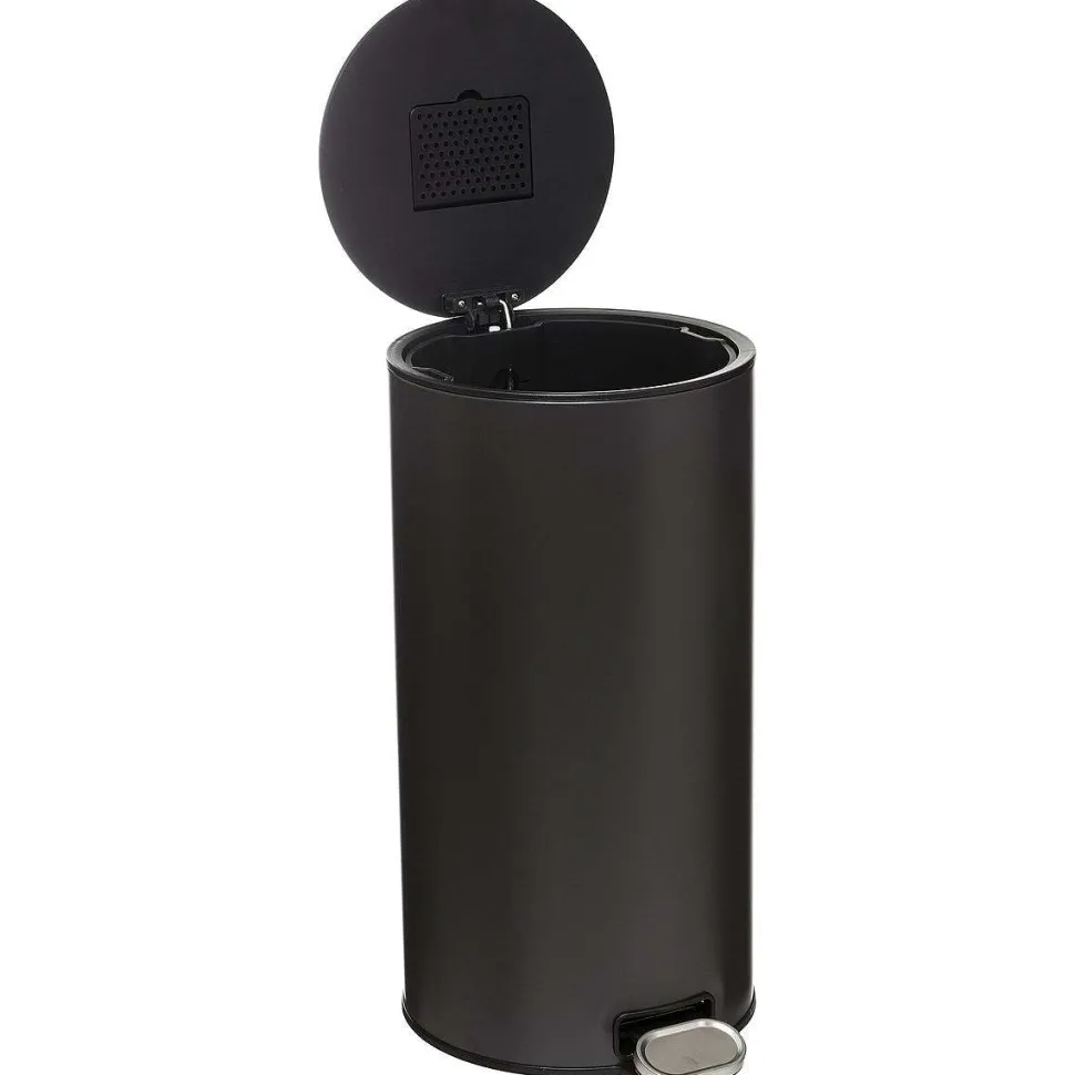 Poubelle Metal 30L Charbon Delta