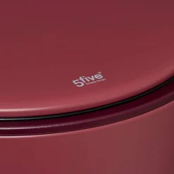 Poubelle Metal 30L Rouge Delta