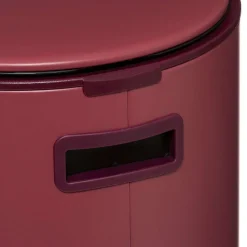 Poubelle Metal 30L Rouge Delta