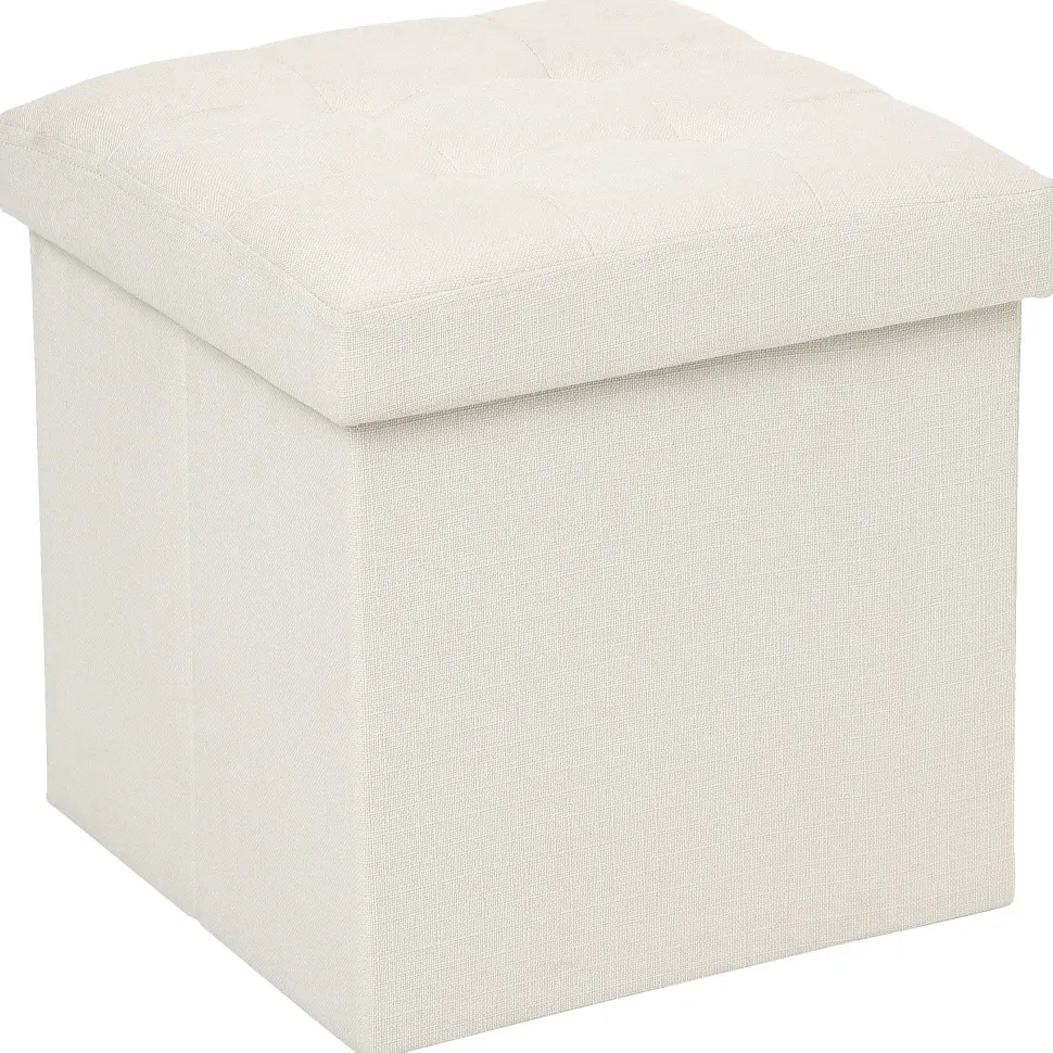 Pouf Pliable Beige Lysandre
