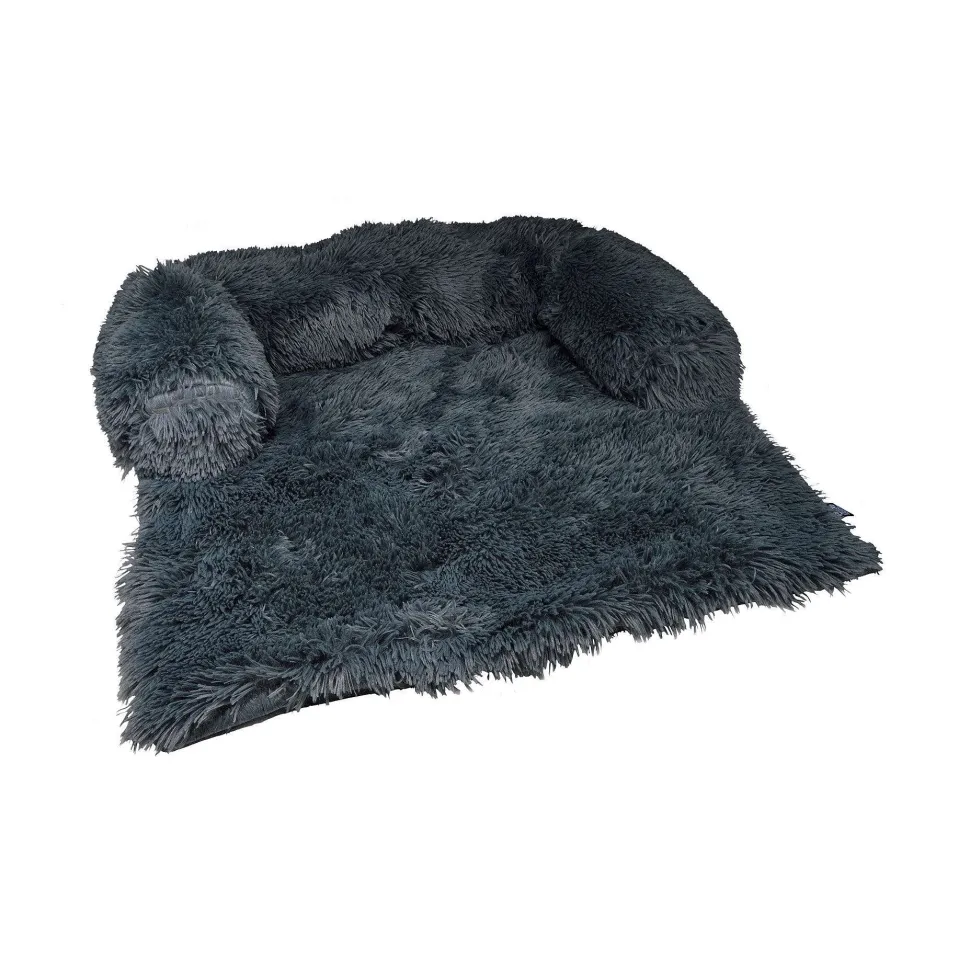 Protege Canape Avec Traversin 80X75X15Cm Fluffy Anthracite