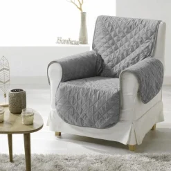 maxibazar Protege Fauteuil Mat 165X179 Cm Uni Club Gris