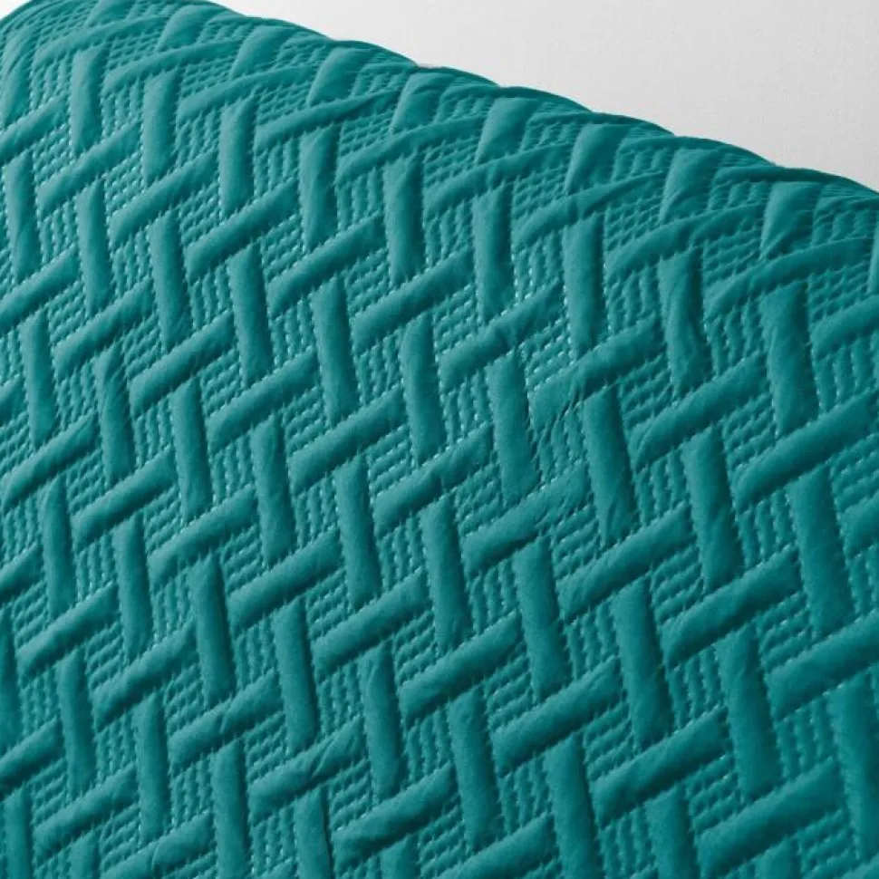 maxibazar Protege Fauteuil Matelasse 165X179Cm Unie Lounge Petrole