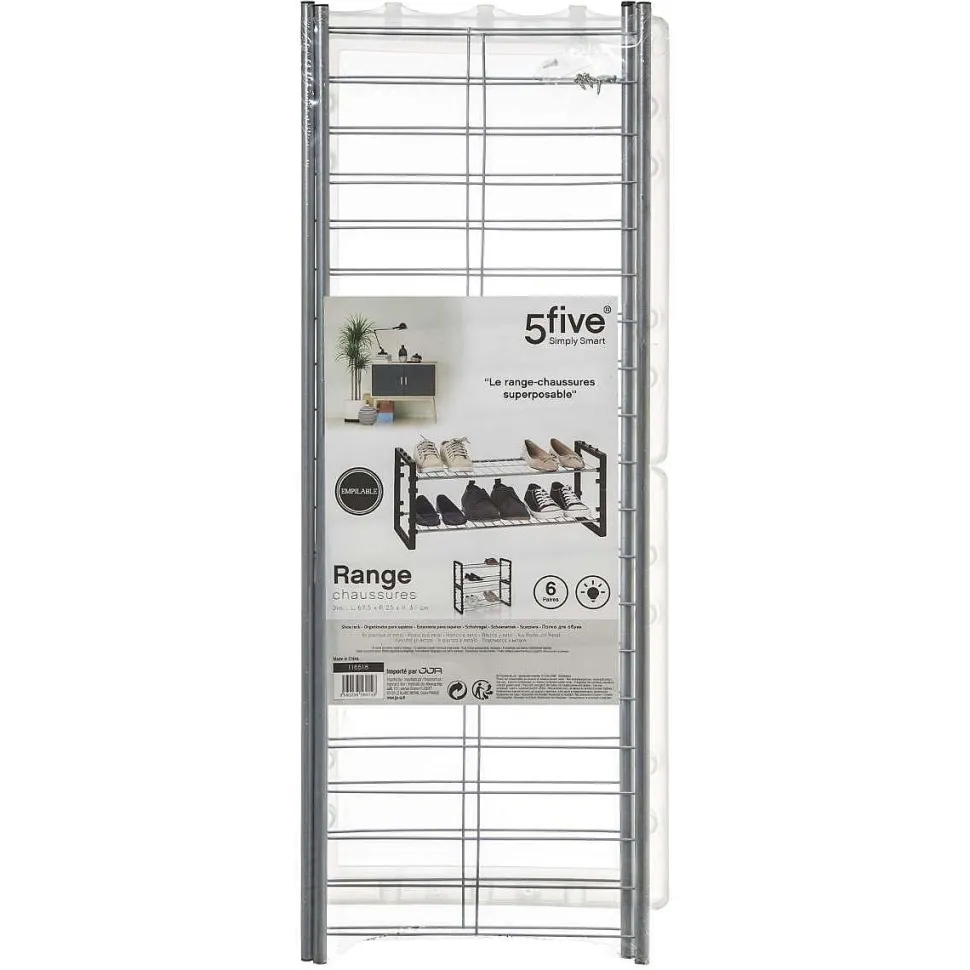 Range Chaussures 6 Paires Empilable