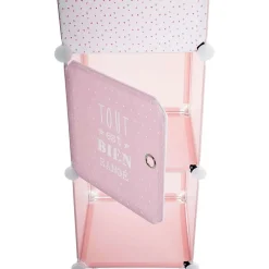 Rangement Colonne Rose