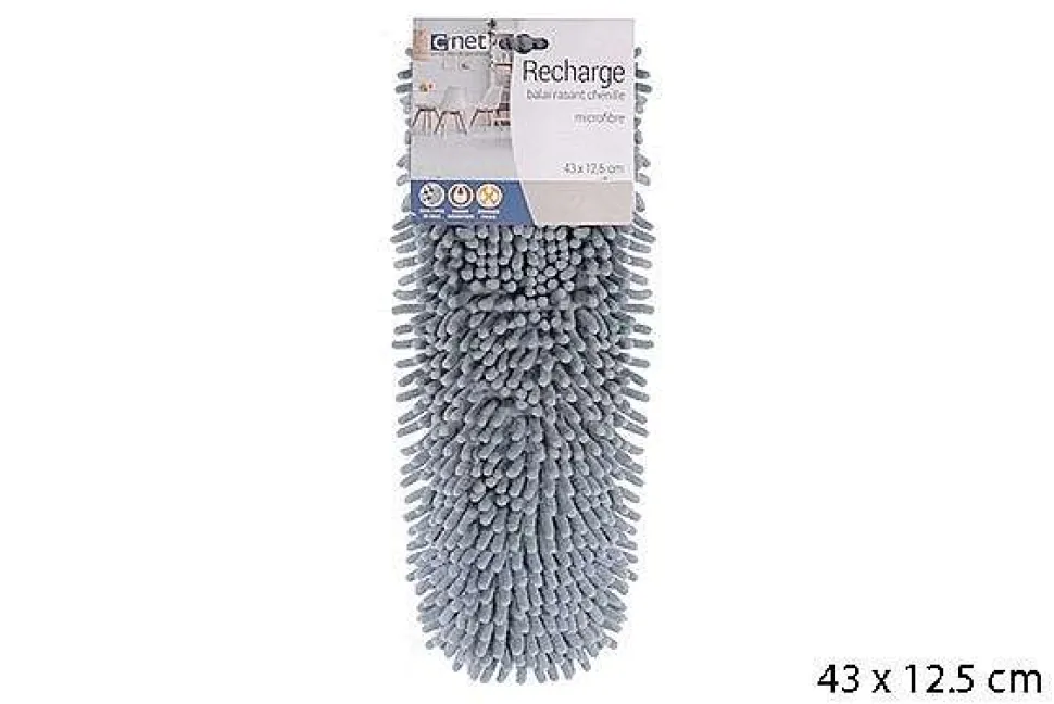 Recharge Balai Microfibre Chenille Bleu